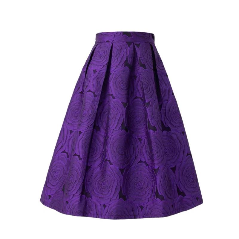 Skirt for Women Casual Printed Versatile Elastic High Waist Long Loose Trousers Stretchy Slim Skirt