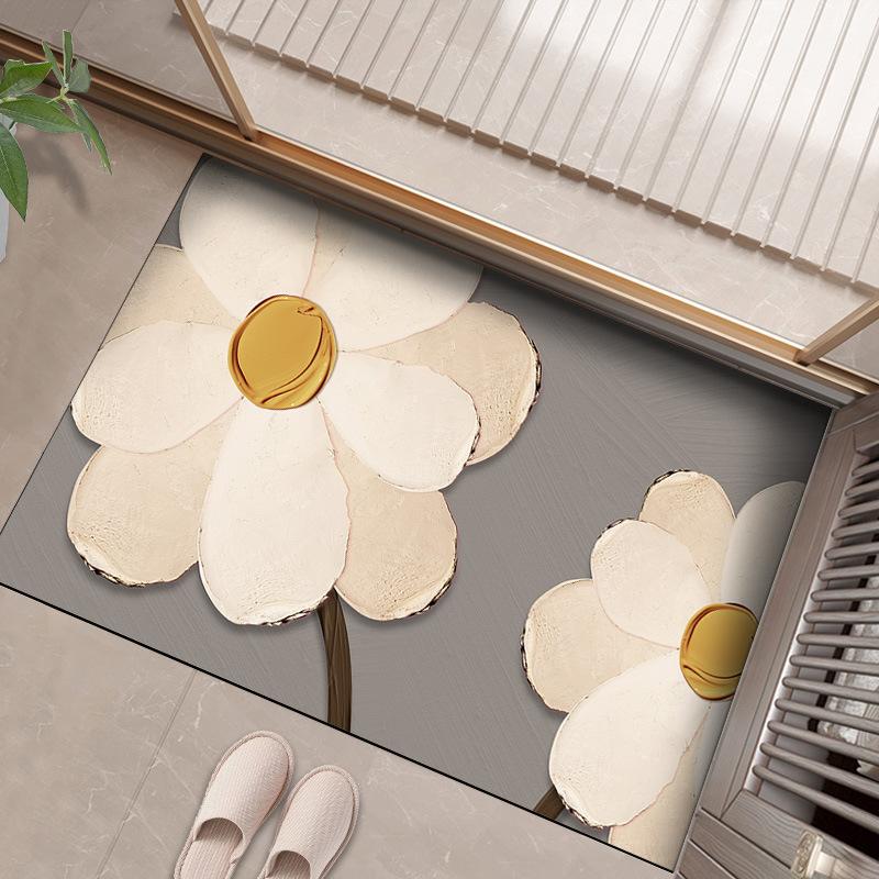 Small Fresh Three-dimensional Household Toilet Door Dirty Diatom Mud Mat Toilet Absorbent Quick Dry Non-slip Mat