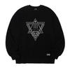 EIGHTVOLUME [Fleece-Lined] Ev Star Emblem Oversized Sweatshirt