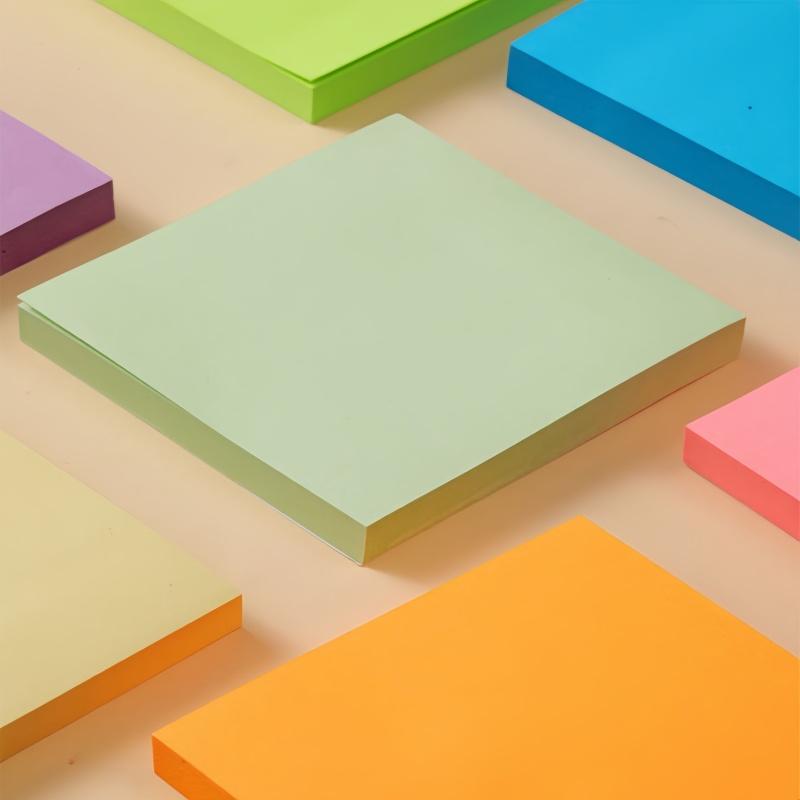 Colored Self-Adhesive Sticky Notes, Multi-Scenario Memo Pads for Reminders, Messages, Note Taking & Daily Memos