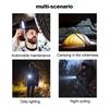 COB LED Folding Flashlight Portable Magnetic Work Light Lantern USB Rechargeable Waterproof Emergency Repair Camping Torch Lamp
