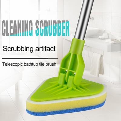 1 Set Reinigungsbürste mit ausziehbarem langen Griff, 3-in-1-Duschwanne, Fliesenboden-Schrubberbürste für das Badezimmer zu Hause