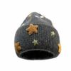 Real Rabbit Fur Winter Skull Cap Acrylic Blend Wool Knit Cap Cute Knitted Beanie Hat  Cold Weather
