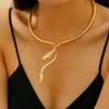 European and American Snake-shaped Design Open Neck Chain Women's Snake Shape Personalized Trend Wind Necklace