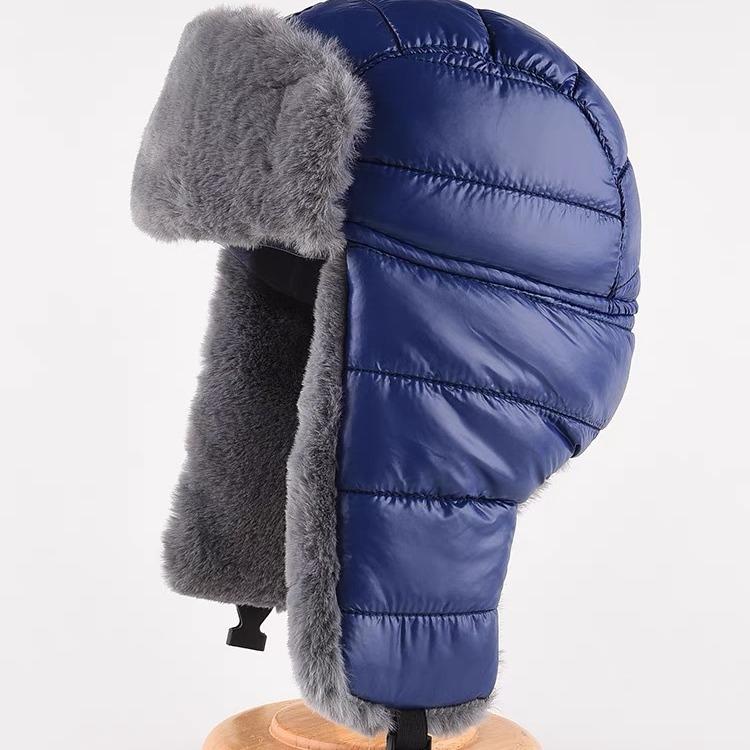 New Product Thickened and Velvet Warm Hat for Men In Autumn and Winter, Outdoor Riding Northeast Windproof Ear Protection Lei Feng Hat