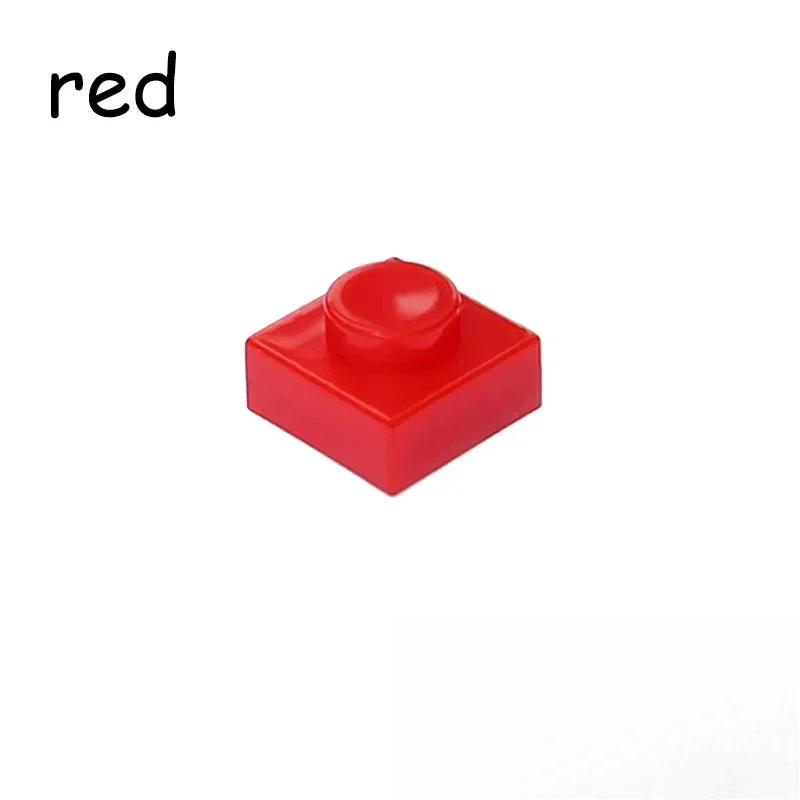 3024 1x1 Dot 1*1 Thin Plate MOC Assemble Particles DO IT YOURSELF 250/500PCS Construction Bricks Figures Blocks Learning Creativity Toy