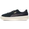 Suede Platform Satin Casual Thick Sole Low Top Sneakers Women Sneakers Black Pink 365828-05