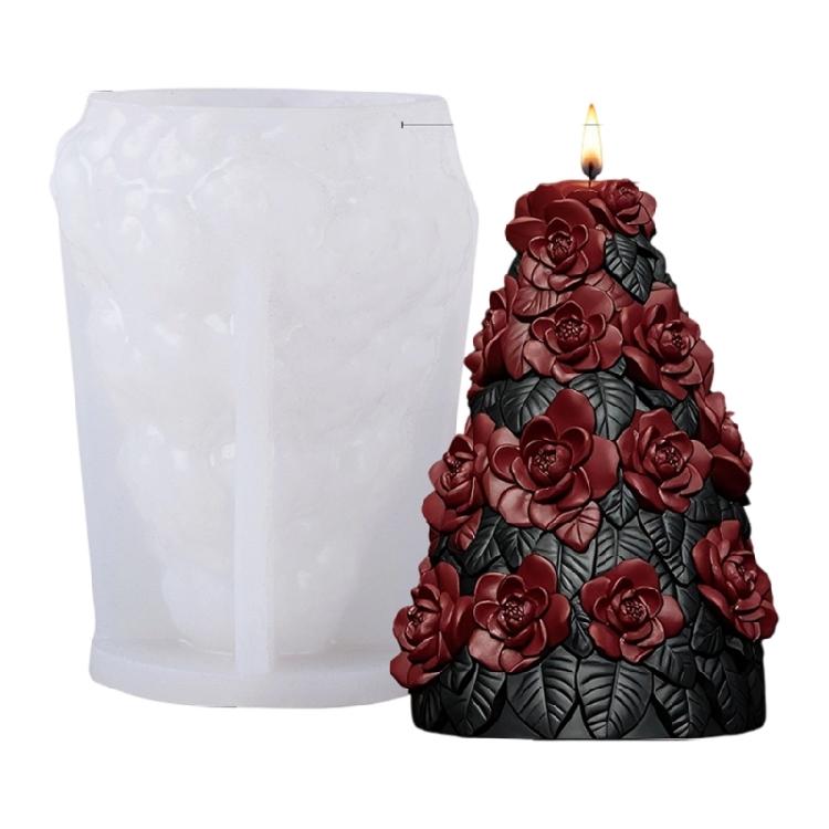 Christmas Tree Candle Molds Silicone Mould Plasters Molds Casting Molds Ornament Molds Epoxy Resin Molds