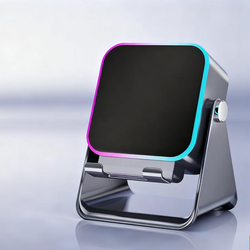 Auto-induction Wireless Induction Speaker Dual Mode RGB Ambient Light Bluetooth Speaker Portable Enhance Sound Quality