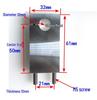 Double Hole Aluminum Alloy Tube Clamp - Air Line Panel Bracket for 1/4, 3/8, 1/2 Inch