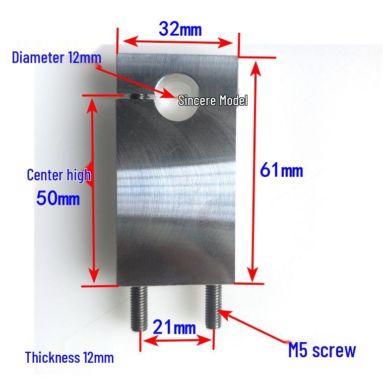 Double Hole Aluminum Alloy Tube Clamp - Air Line Panel Bracket for 1/4, 3/8, 1/2 Inch
