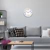 8 Zoll Leise Quarzwanduhr für Wohnzimmer Schlafzimmer Küche Heimdekoration Feiertagsgeschenk Keine Batterie enthalten