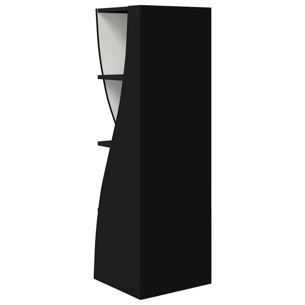 Corner Cabinet Black 32 x 32 x 102 cm Engineered Wood