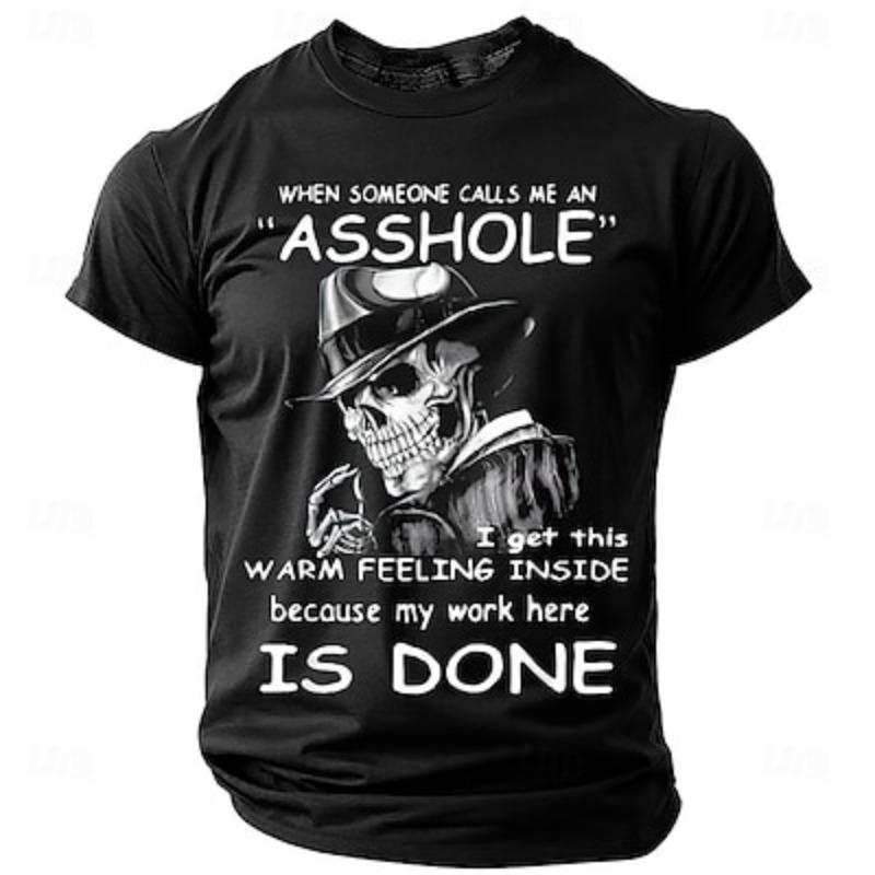 

Мужская грубая оскорбительная смешная футболка с короткими рукавами футболка с 3D-принтом модная повседневная уличная повседневная летняя одежда XL