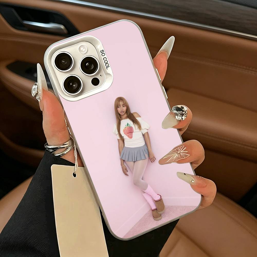Street Mix PinkPantheress Phone Case For iPhone 11 12 13 14 15 16Pro Max Plus White Silver  Phone Cover