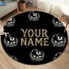 Collingwood Raven Crest Custom Name Round Area Rug Carpet Rug For Living Room Bedroom Sofa Playroom Decor Nonslip Floor Mat