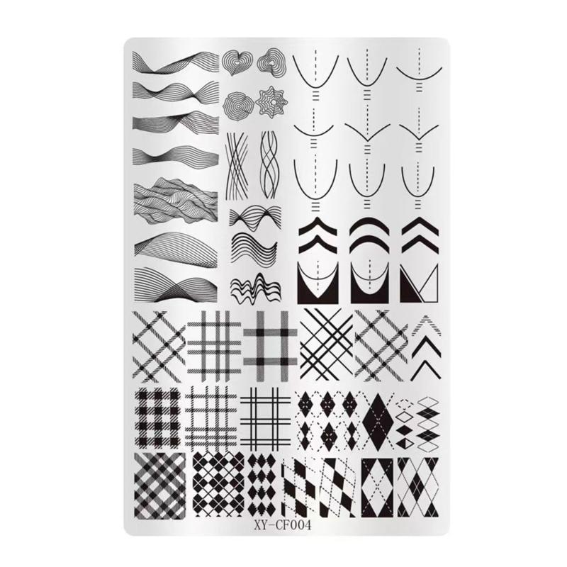 Nail Stamp Plate Nail Art Templates Heart Flower Nail Art Plates for DIY Nail Art Decorations Nails Art Stamping Plates
