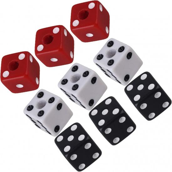 9PCS Three Color Unique Dice Style Electric Guitar Volume Control Knobs with Wrench Plastic Musical Parts