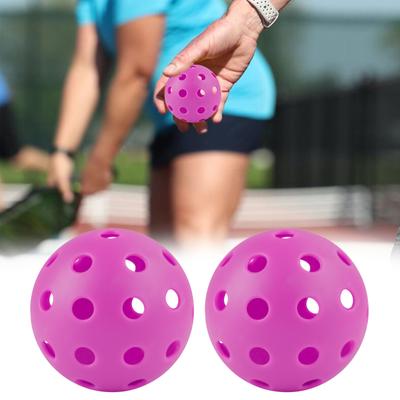 4 Stück langlebige Pickleball-Bälle mit 40 Löchern, hochelastische Pickle-Bälle für Standard-Pickleball-Sporttrainings