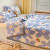 King Queen Size Soft Smooth Coral Fleece Velvet Bed Flat Sheet Winter Warm Thicken Flannel Blanket Not Including Pillowcase
