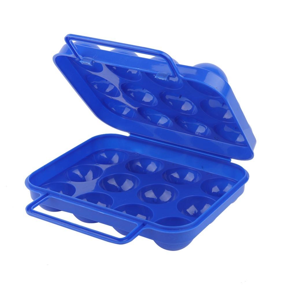 2PCS Compact Egg Storage Box 12-Slot Eggs Holder Household Storage Egg Tray Kitchen Use
