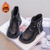 2025 Winter Kids' British-Style Martin Boots: Trendy, Cotton-Lined, Short Girls' Boots