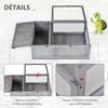 Tortoise House, Small Reptile Wooden House, with Mesh Roofs, Side Panels, for Turtles, Lizards, Geckos and Snakes