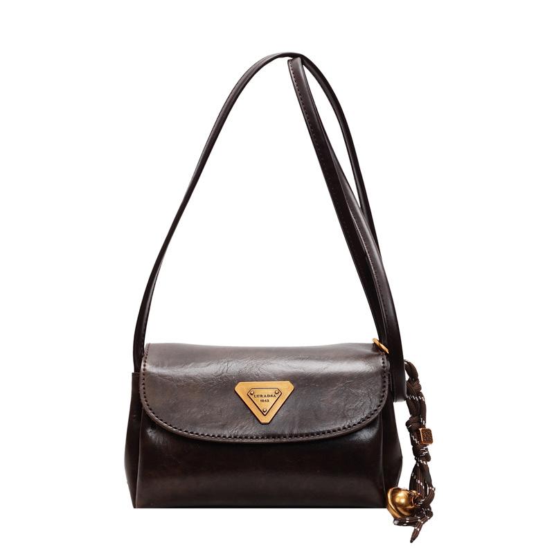 

Модная повседневная женская универсальная сумка через плечо, сумка-мессенджер для поездок на работу темно-коричневого