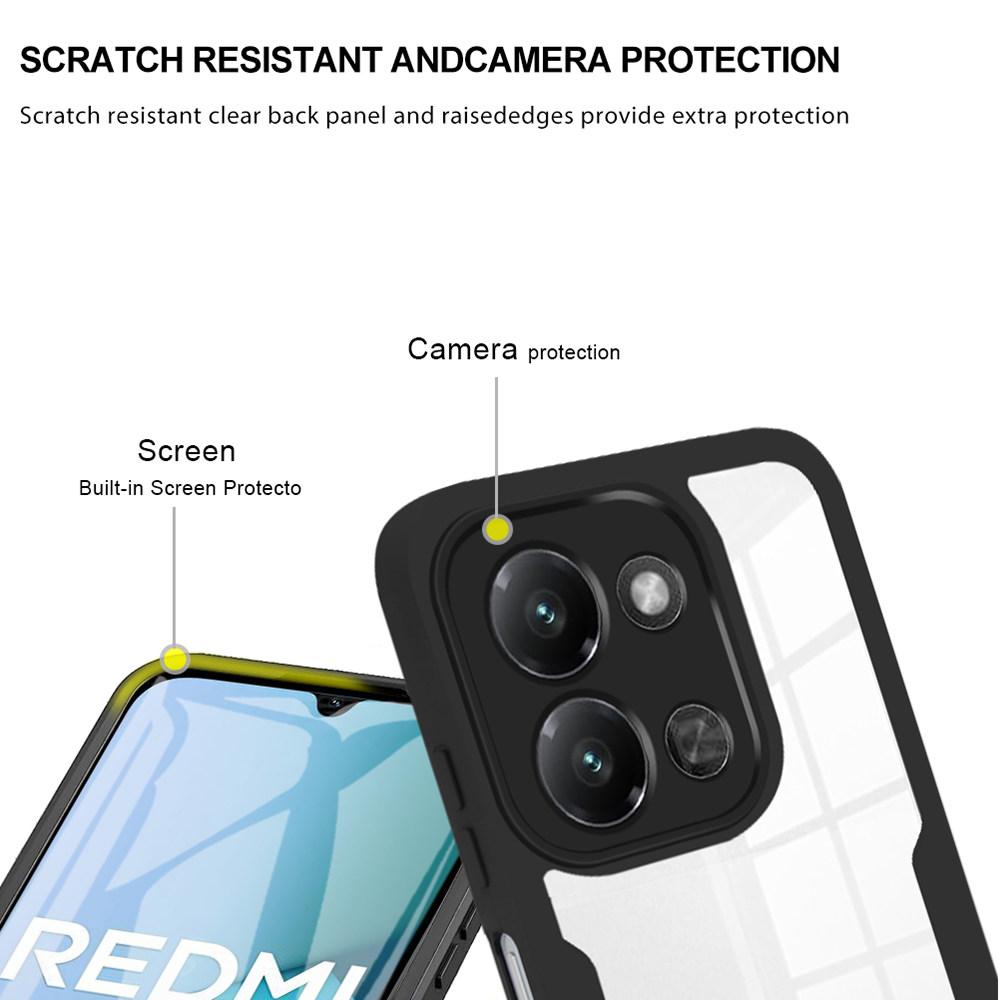 Pouzdro na telefon pro Xiaomi Redmi 15C 4G (EU) (173 mm)/15C 5G (EU) (173 mm)/Poco C85 4G (173 mm) Průhledný kryt z akrylu+TPU s PET fólií na displej