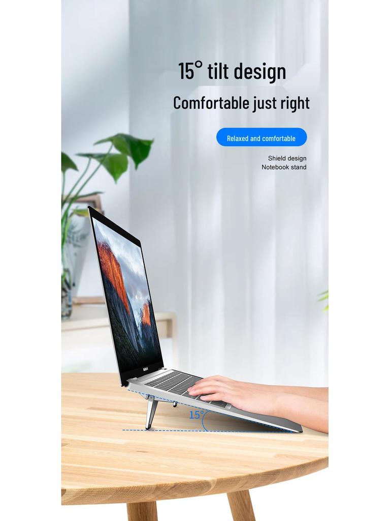 Portable Folding Laptop Stand with Heat Dissipation and Adjustable Height