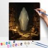 Halloween Digital Oil Painting Coloring Painting Hand Painting Home Decoration Mysterious Spirit In Ancient Library With Candle