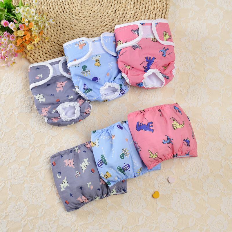 New Printed Dog Pants Physiological Pants For Male Female Dogs Diaper Hygiene Pants Menstrual Safety Pet Clothing