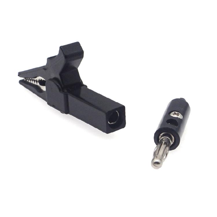 Alligators Clip Banana Plug Test Probes Leads Cable Probes Connectors 4mm Banana Plug Cable Clip Insulated Electric Clip