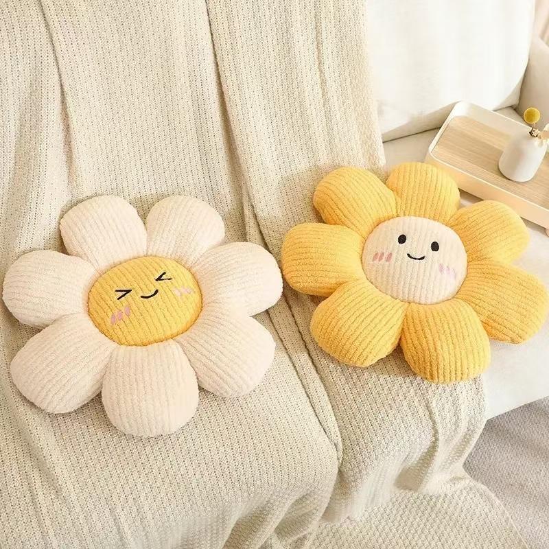 45Cm Colorful Flowers Plush Pillow Plant Petal Cushion Stuffed Toys For Girls Baby Home Decor Gift