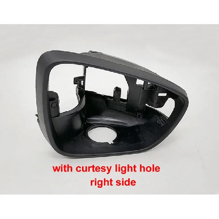 

For Ford Focus Replace Car Accessories Door Wing Mirrors Holder Rearview Mirror Trim Ring Housing Frame 1PCS right with hole