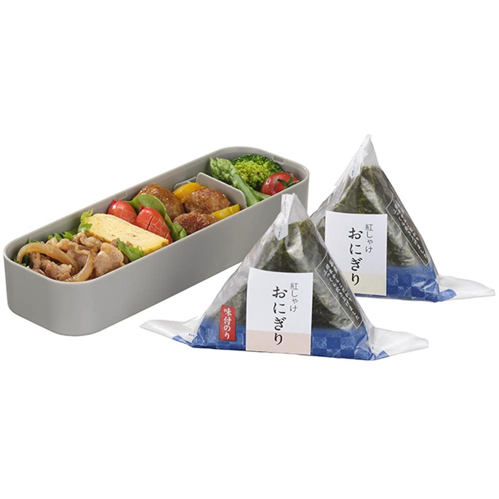 Iwasaki Industries Slim Lunch Gray 3-Way Easy-Care Box, B-1484 GN,