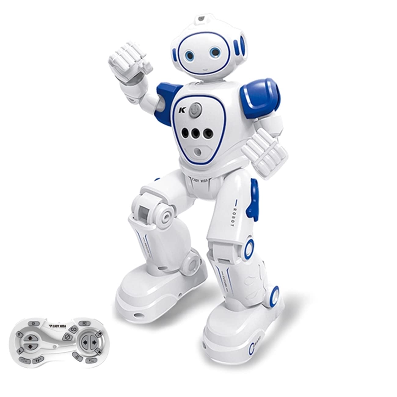 

WEECOC Multifunctional Robot Toy Radio Controlled Robot Hand Waving Control It Sings and Dances Toy Birthday Gift Children s (White) білий