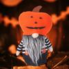 Pumpkin Hat No Face Gnome Spooky Season Dwarf Gnome with Pumpkin Hat Colorful Halloween Table Decoration
