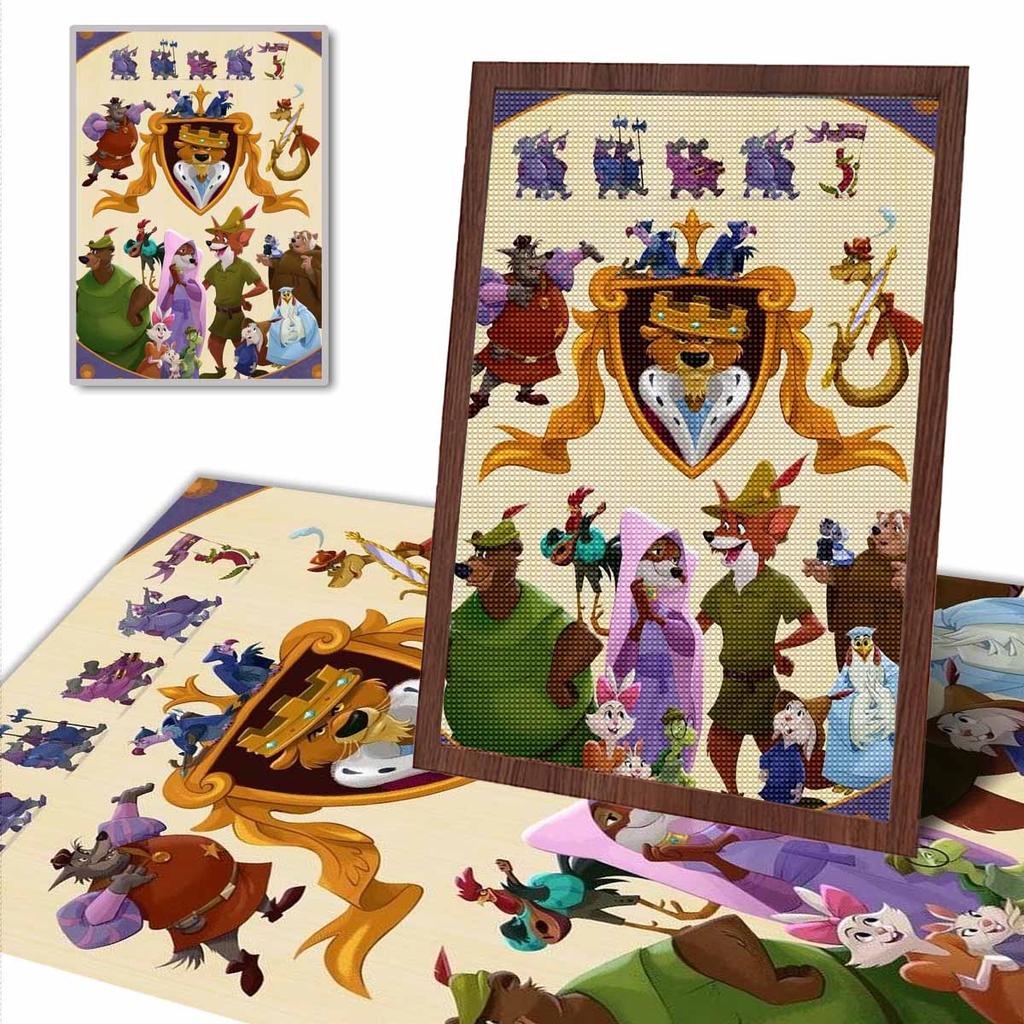 DIY Diamond Painting Happy Animals Cross Stitch Kit Mosaic Art Diamond Painting Full Circle Diamond Home Decoration