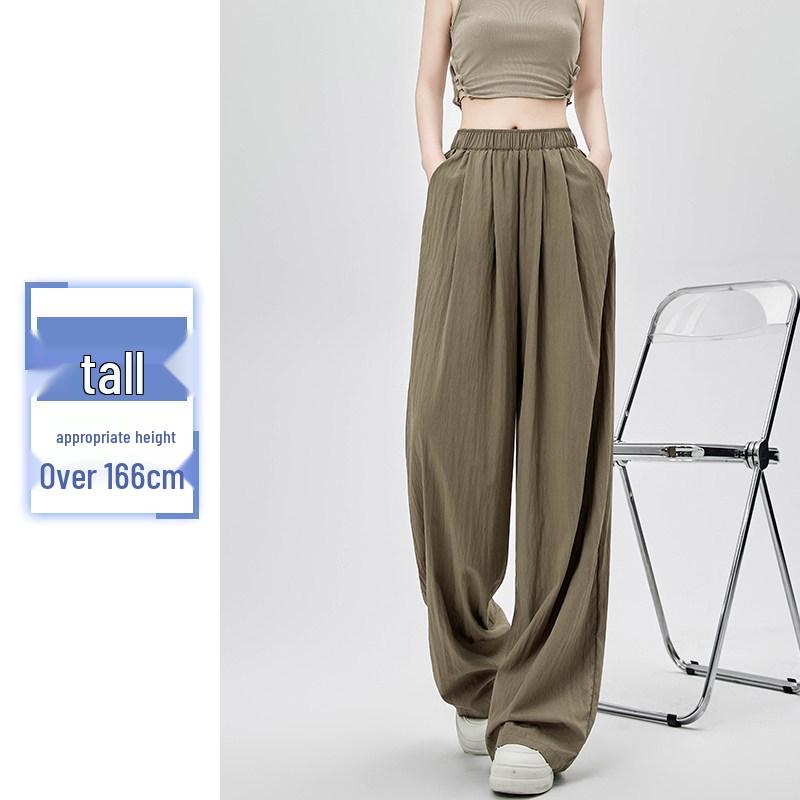 Women's High-Waisted Loose Linen Wide-Leg Summer Pants