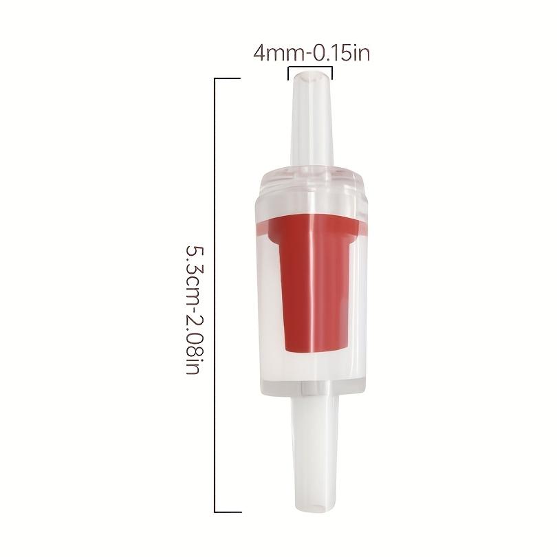 5pcs Clear Plastic Check Valves for Aquarium Air Pumps - One-Way Flow Prevention, Non-Electric PP Material