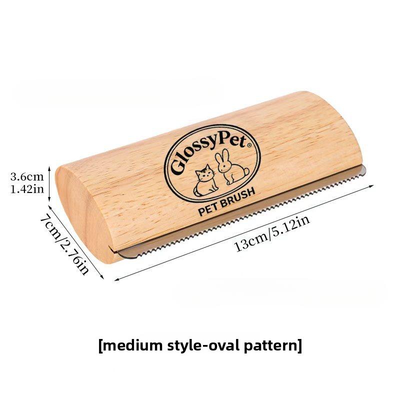 

Dog Deshedding Brush, Pet Hair Remover Comb for Shedding & Grooming, Wooden Undercoat Tool for Short Long Hair