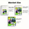 Cyberpunk Style with Hook Motifs 2D Flat Pattern Flannel Blanket High Quality All Seasons Warmth and Comfort Perfect for Christmas Gifts.PMT0914336