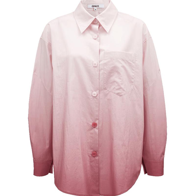 ONLY Women s Gradient Cotton Boyfriend Shirt XS