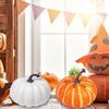 Halloween Artificial Pumpkin Figures Desk Decorations White/Yellow Pumpkin Ornaments Festival Parties Decorations