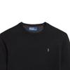 Polo Ralph Lauren FW23 Solid Color Crew Neck Casual Pullover Sweater Men sweater Black MNPOSWE16821244-001