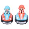 Remote Control Bumper Cars Kids 2 Player Battle Set with Lights Music Toy RC Car for Toddlers Boys Girls Red Blue