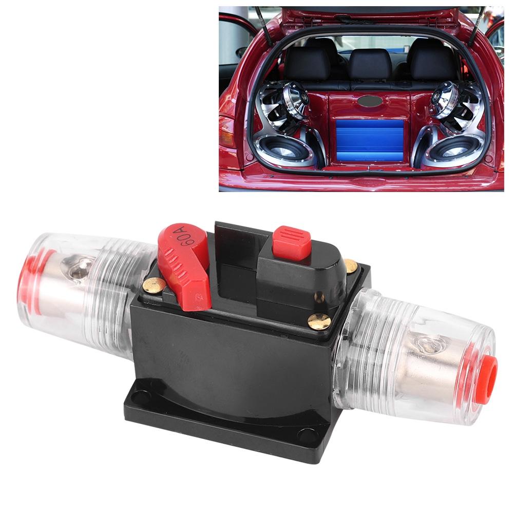 12 24V Auto PKW Zubehör Audio Verstärker Rücksetzbarer Sicherungsautomat Sicherungshalter für Automobil Schiff 60A