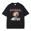 Ich hasse Morgen T-Shirt Unisex Damen Mode Lustig Retro Cartoon T-Shirts Unisexs Lässig Baumwolle Kurzarm T-Shirts Streetwear