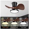 21 Inch 6-Speed Quiet Ceiling Fan Light Adjustable DC Motor Ceiling Fan Lamp Bedroom Dining Room Patio Lighting Ceiling Fan